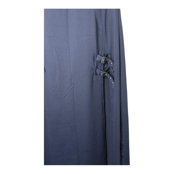 Halara High Waisted Decorative Buckle Split 2-in-1 Maxi Skirt Sapphire Large NWT - Picture 8 of 13